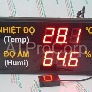 TEMPERATURE HUMIDITY LED DISPLAY MODEL AT-THMT-S