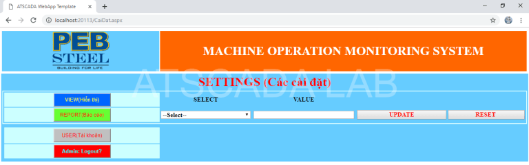 HỆ THỐNG SCADA NHÀ MÁY THÉP - DỰ ÁN - ATSCADA LAB