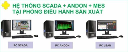 SCADA substation system integrated with Andon and MES in control room