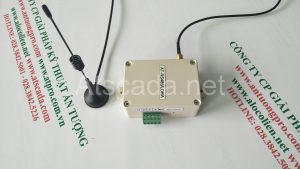 Industrial LoRa gateway device with external antenna and ATPro Corp label used for wireless Modbus RTU communication in SCADA and IoT monitoring systems