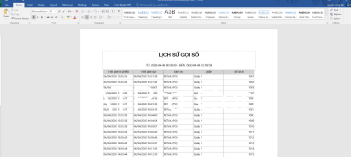 Production reporting system exporting operational data to document file for analysis and record keeping