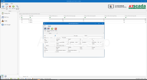 SCADA configuration interface for system setup and data management in industrial automation software
