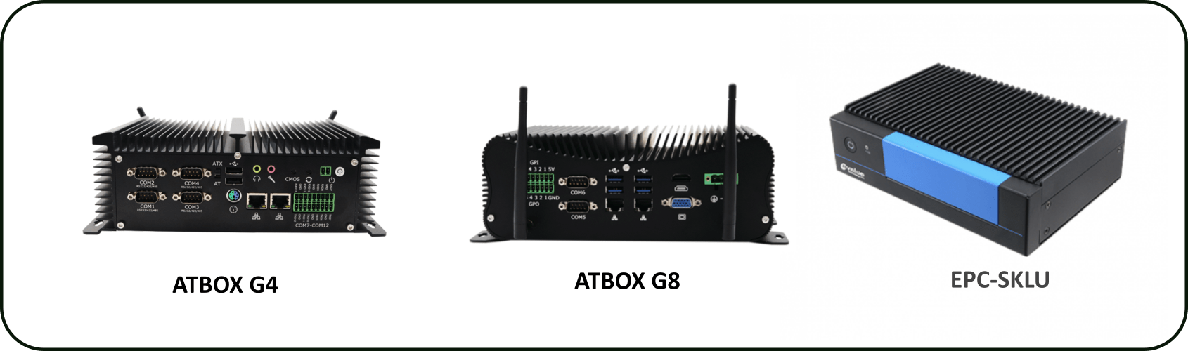 ATBOX G4, ATBOX G8 và Avalue EPC-SKLU