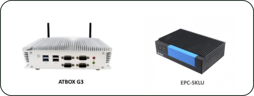 industrial PC models ATBOX G6 and Avalue EPC-SKLU for SCADA systems