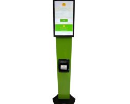Queue Management Kiosk with Automatic Ticket Dispenser