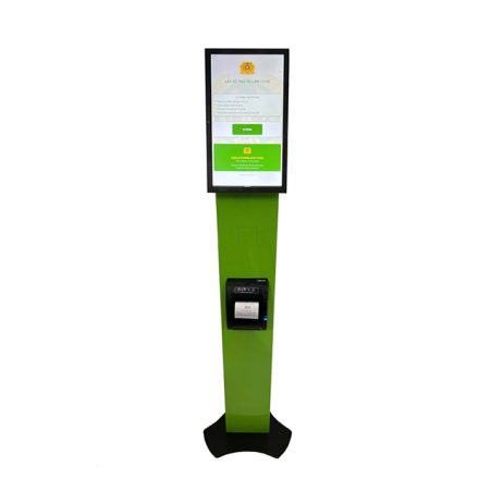 Queue Management Kiosk with Automatic Ticket Dispenser