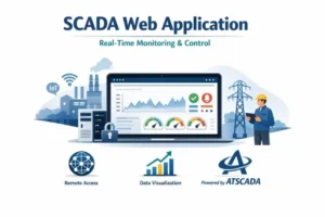SCADA Web Application dashboard for real-time industrial monitoring with ATSCADA platform