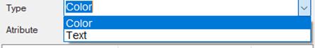 iSVG Editor type dropdown showing Color and Text attribute options
