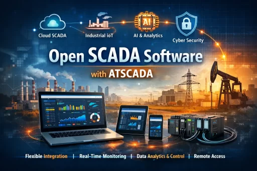 open scada software with ATSCADA for industrial automation, cloud SCADA, IIoT integration and real-time monitoring dashboard