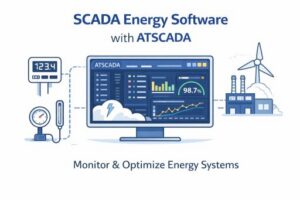 scada energy software dashboard with ATSCADA for industrial energy monitoring and optimization system