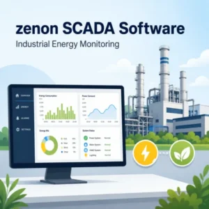 zenon SCADA Software industrial energy monitoring dashboard for factory power management