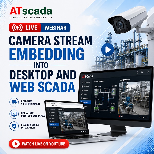 CAMERA STREAM EMBEDDING INTO DESKTOP AND WEB SCADA