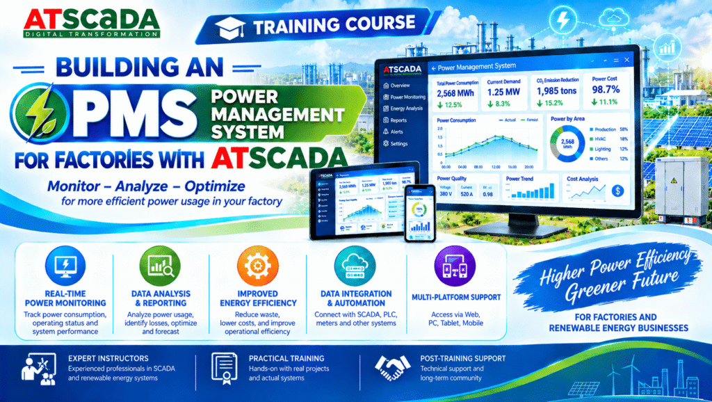 Training Course on Building a PMS System for Factory Power Management with ATSCADA